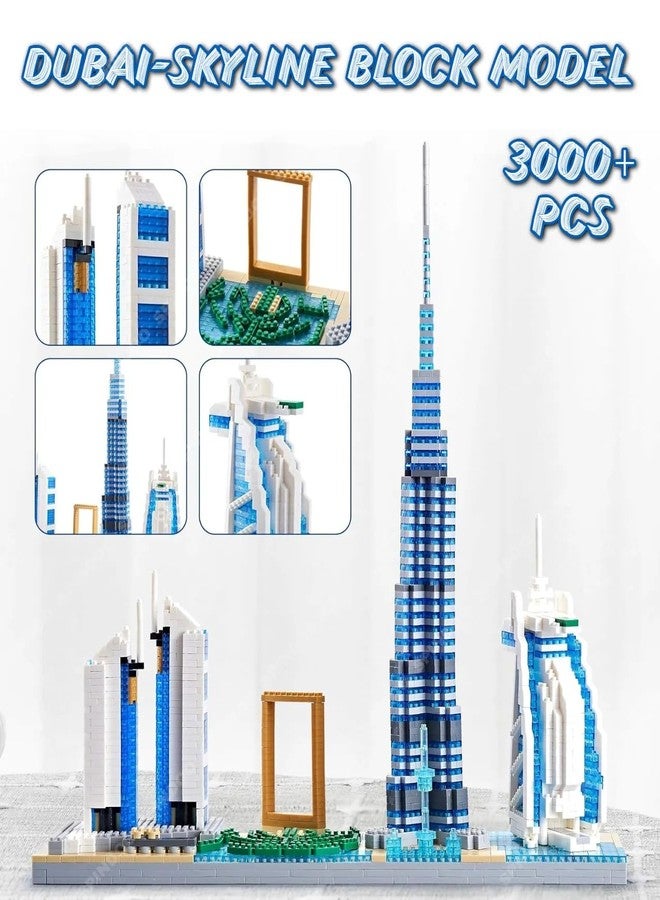 Spindoo Skylines Series Dubai Skyline Micro Mini Building Blocks Set - 3000+ Pcs Mini Architecture Model Kit for Adults & Kids 6+ | Realistic Dubai City Building Toy | Premium Gift & Display Décor - Image 5